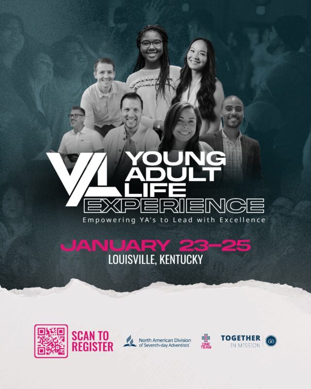 We’re launching into a new quinquennium with the 2026 NAD Young Adult LIFE Experience — happening the weekend leading into Adventist Ministries Convention!
Join young adults, youth & young adult ministries directors, and church administrators for a weekend of worship, ministry breakouts, and honest conversations that bring all generations to the same table.
🗓️ January 23–25, 2026
📍 The Galt House Hotel – Louisville, KY
💰 Registration: FREE
🔗 Register now: link in bio
Come early, stay connected, and help shape the future of Young Adult Ministries across the North American Division.
.
.
.
.
.
#OneTeam #NADYouth #YoungAdults #TogetherInMission #YouthMinistries